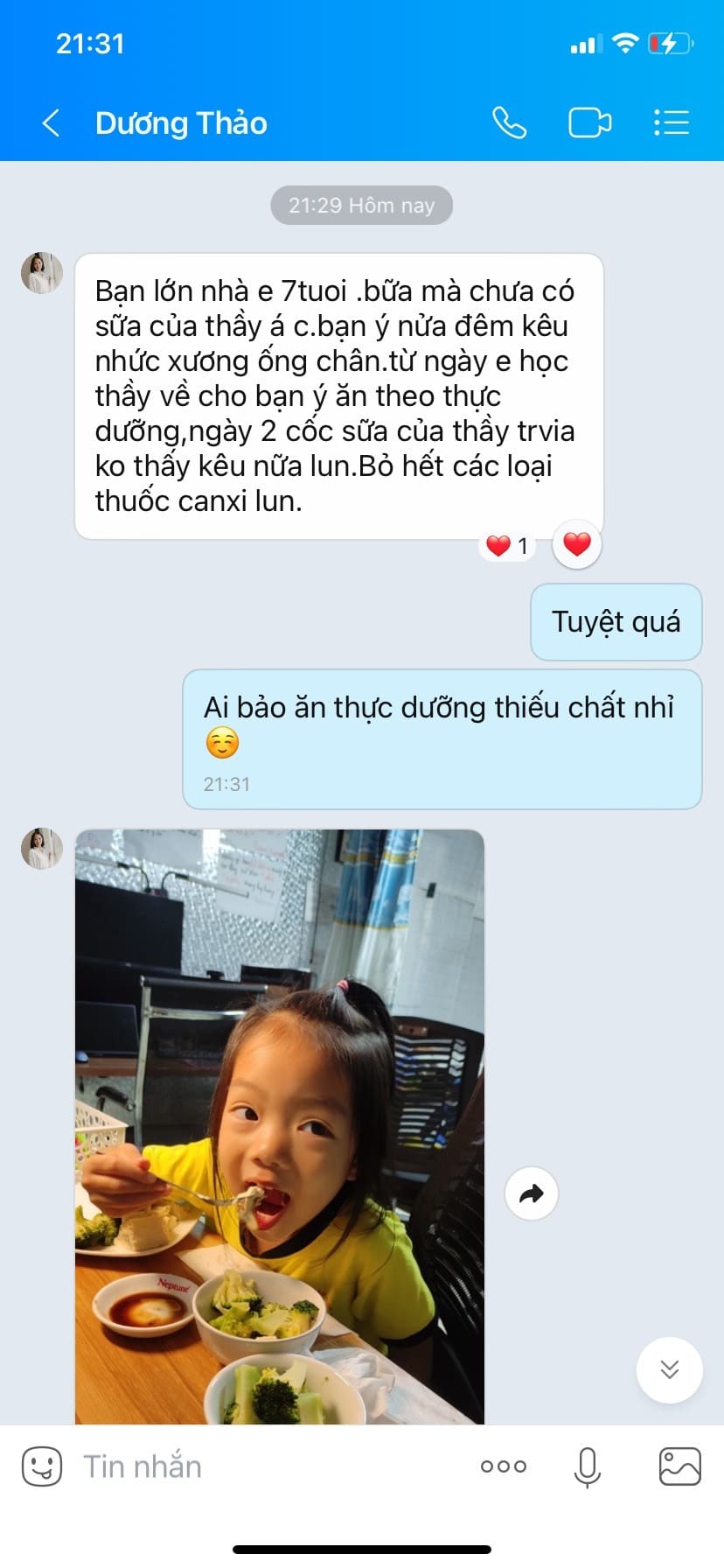KH review Sữa hạt Balance Gold bổ sung đầy đủ dưỡng chất bé